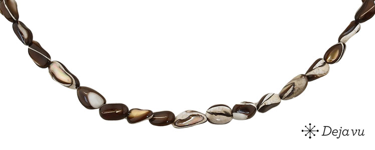 Deja vu Necklace, necklaces, brown-gold, N 380-1