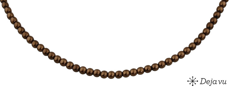 Deja vu Necklace, necklaces, brown-gold, N 386-1