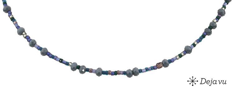Deja vu Collier, Colliers, blau-t�rkis, N 390-3