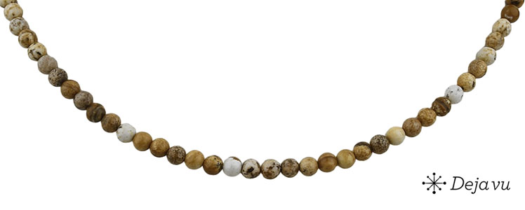 Deja vu Necklace, necklaces, brown-gold, N 394