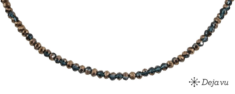 Deja vu Necklace, necklaces, brown-gold, N 408-4