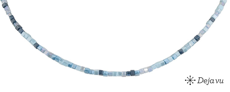 Deja vu Collier, Colliers, blau-t�rkis, N 410-4