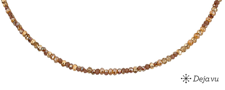 Deja vu Necklace, necklaces, brown-gold, N 412-4