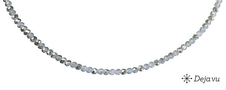Deja vu Necklace, necklaces, black-grey-silver, N 42-2, transparent