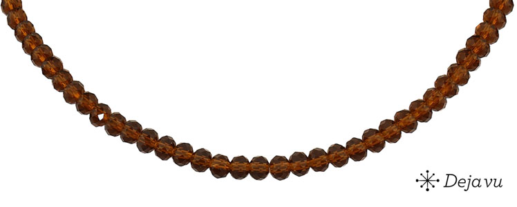 Deja vu Necklace, necklaces, brown-gold, N 436-2