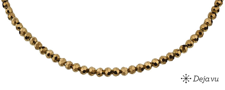 Deja vu Necklace, necklaces, brown-gold, N 438-1