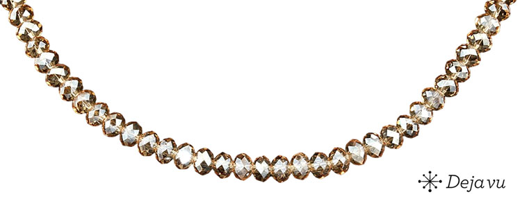 Deja vu Necklace, necklaces, brown-gold, N 444-1