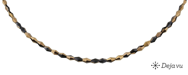 Deja vu Necklace, necklaces, brown-gold, N 454-2