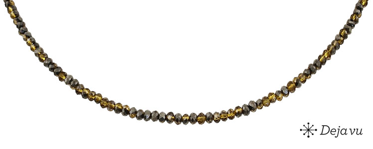 Deja vu Collier, Colliers, gr�n-gelb, N 454-3