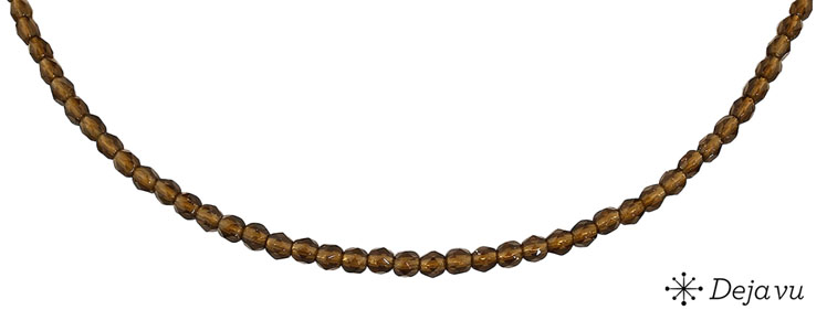 Deja vu Necklace, necklaces, brown-gold, N 456-2