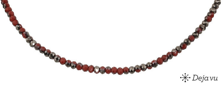 Deja vu Necklace, necklaces, red-orange, N 470-3, burgundy