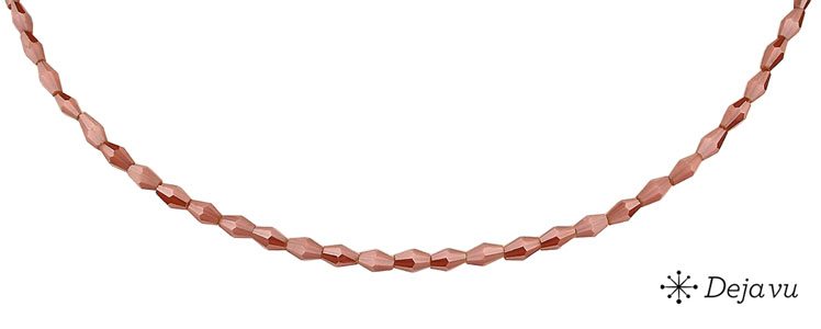 Deja vu Necklace, necklaces, red-orange, N 484-4