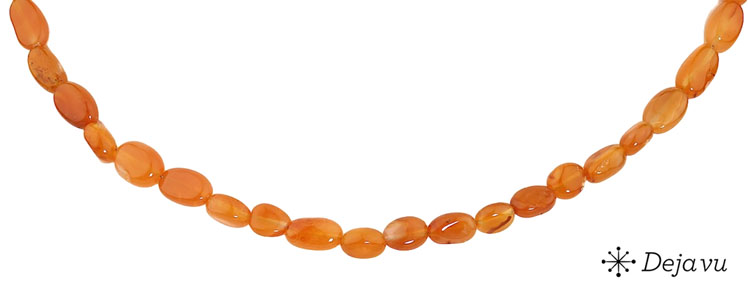 Deja vu Necklace, necklaces, red-orange, N 494