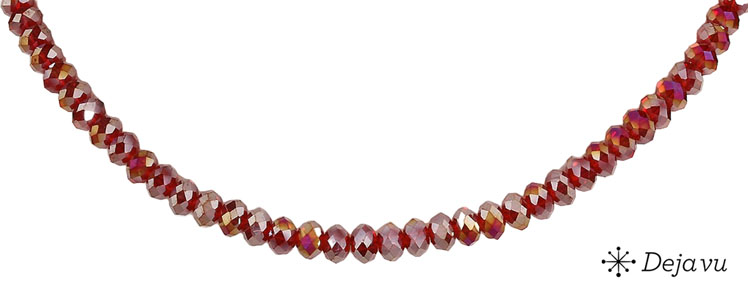 Deja vu Necklace, necklaces, red-orange, N 504-1