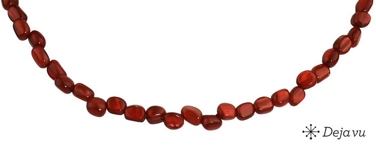 Deja vu Necklace, necklaces, red-orange, N 512-1