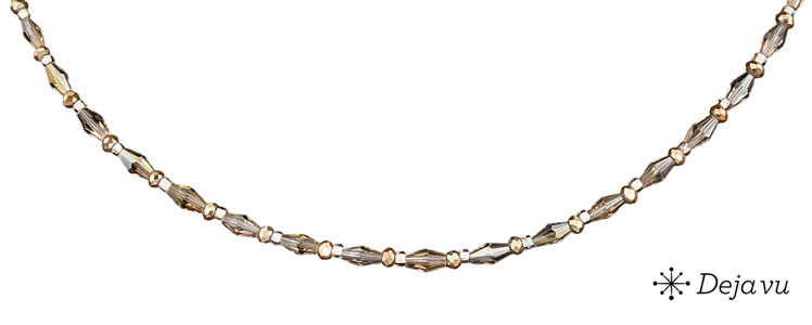 Deja vu Necklace, necklaces, brown-gold, N 512-2
