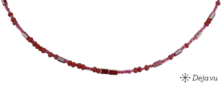 Deja vu Necklace, necklaces, purple-pink, N 546-3