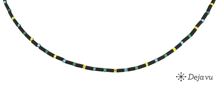 Deja vu Necklace, necklaces, green-yellow, N 554-1
