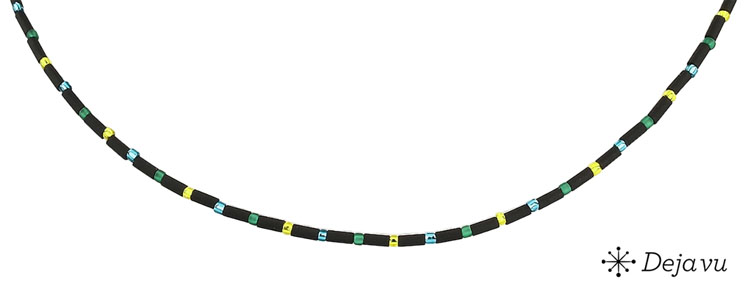 Deja vu Collier, Colliers, gr�n-gelb, N 554-1
