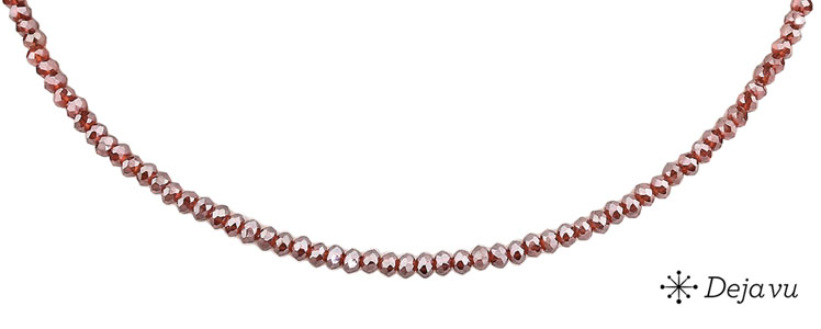 Deja vu Necklace, necklaces, red-orange, N 578-1