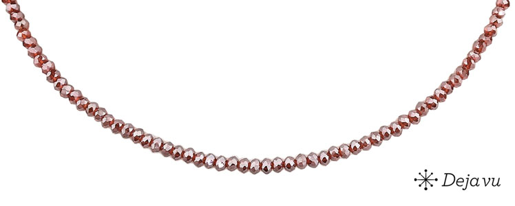 Deja vu Collier, Colliers, rot-orange, N 578-1