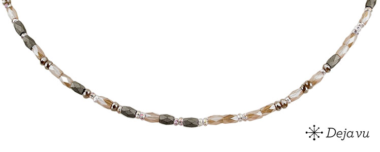 Deja vu Necklace, necklaces, purple-pink, N 578-3