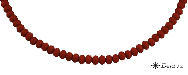 Deja vu Necklace, necklaces, red-orange, N 580-1