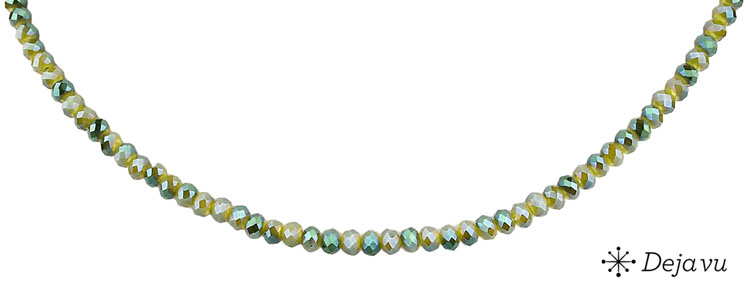 Deja vu Necklace, necklaces, green-yellow, N 596-1
