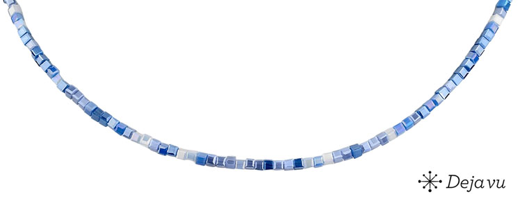 Deja vu Collier, Colliers, blau-t�rkis, N 598-4