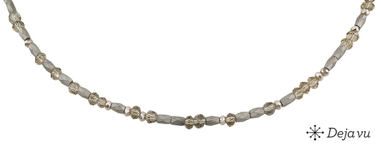 Deja vu Necklace, necklaces, black-grey-silver, N 608-1
