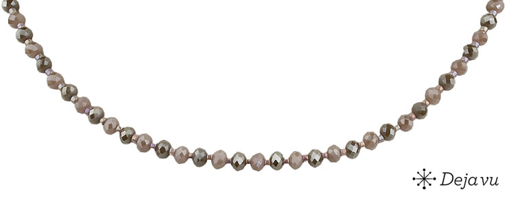 Deja vu Necklace, necklaces, purple-pink, N 620-3