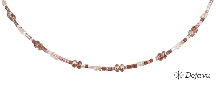 Deja vu Necklace, necklaces, purple-pink, N 638-1