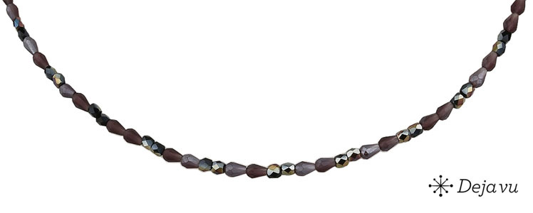 Deja vu Necklace, necklaces, purple-pink, N 658-2