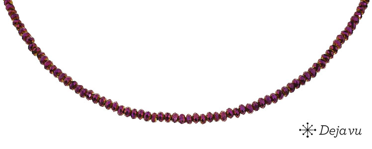 Deja vu Necklace, necklaces, purple-pink, N 666-1