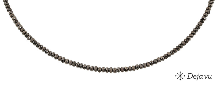 Deja vu Necklace, necklaces, black-grey-silver, N 668-3