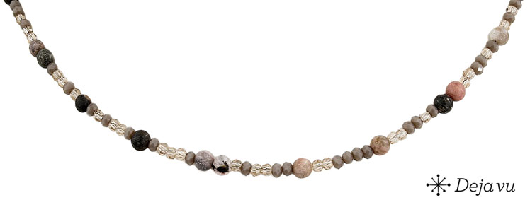 Deja vu Necklace, necklaces, purple-pink, N 676-4