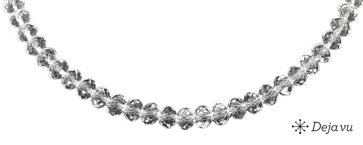 Deja vu Necklace, necklaces, black-grey-silver, N 70, transparent