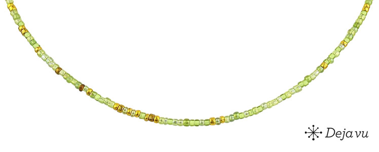 Deja vu Necklace, necklaces, green-yellow, N 708-2