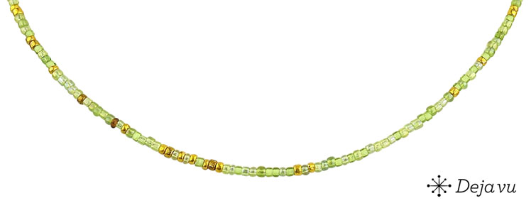 Deja vu Collier, Colliers, gr�n-gelb, N 708-2