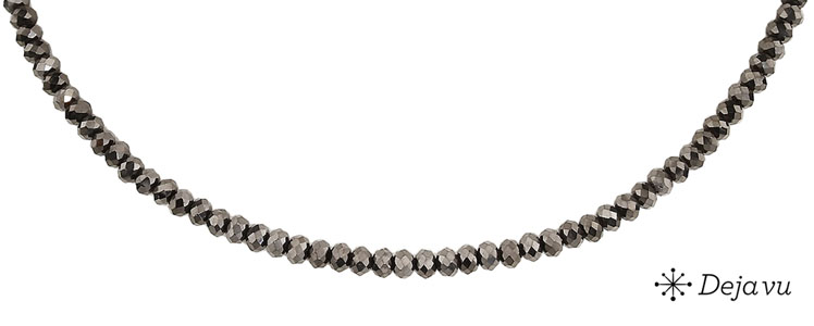 Deja vu Necklace, necklaces, black-grey-silver, N 726-2