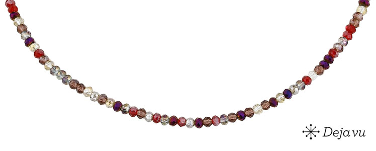 Deja vu Necklace, necklaces, red-orange, N 728-1