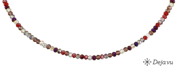 Deja vu Collier, Colliers, rot-orange, N 728-1