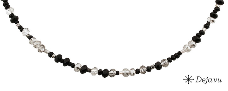 Deja vu Necklace, necklaces, black-grey-silver, N 72-2
