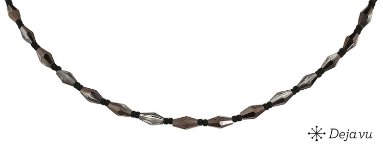 Deja vu Necklace, necklaces, black-grey-silver, N 746-2