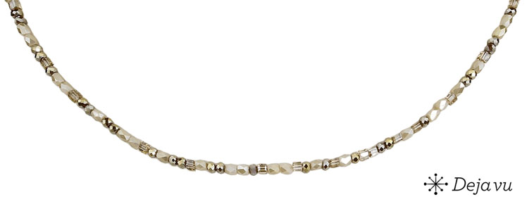 Deja vu Necklace, necklaces, brown-gold, N 756-1