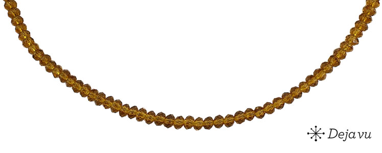 Deja vu Necklace, necklaces, brown-gold, N 762