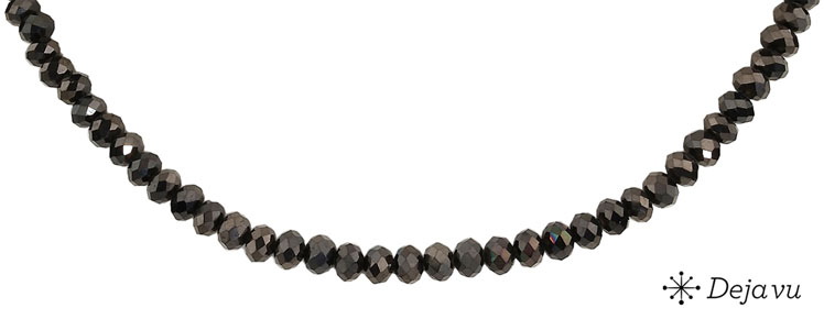 Deja vu Necklace, necklaces, black-grey-silver, N 778-1