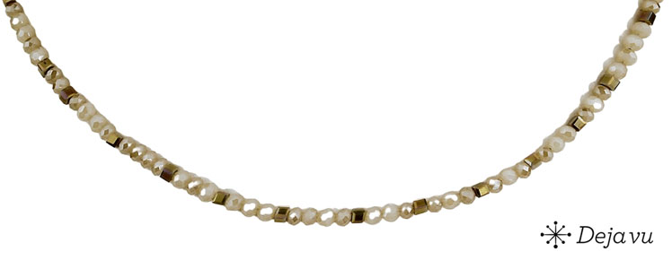 Deja vu Necklace, necklaces, brown-gold, N 778-2
