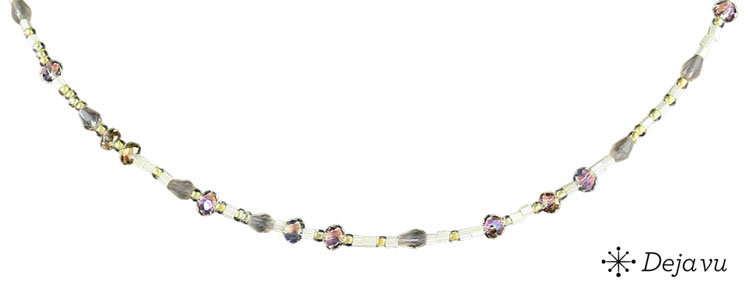 Deja vu Necklace, necklaces, brown-gold, N 806