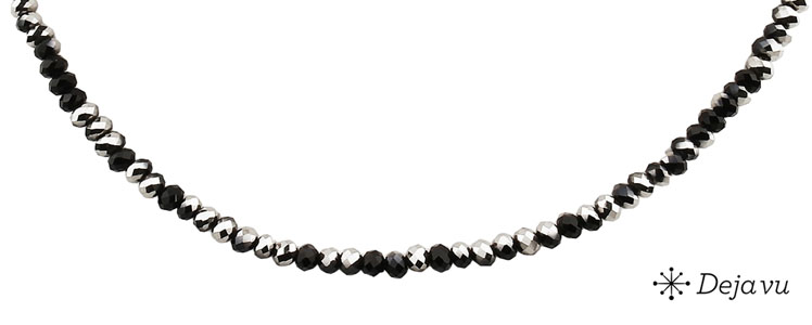 Deja vu Necklace, necklaces, black-grey-silver, N 80-1
